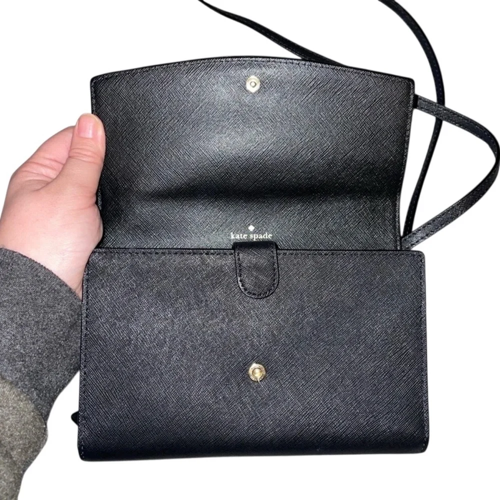 Kate Spade Laurel Way Black Cross Body Clutch/Purse